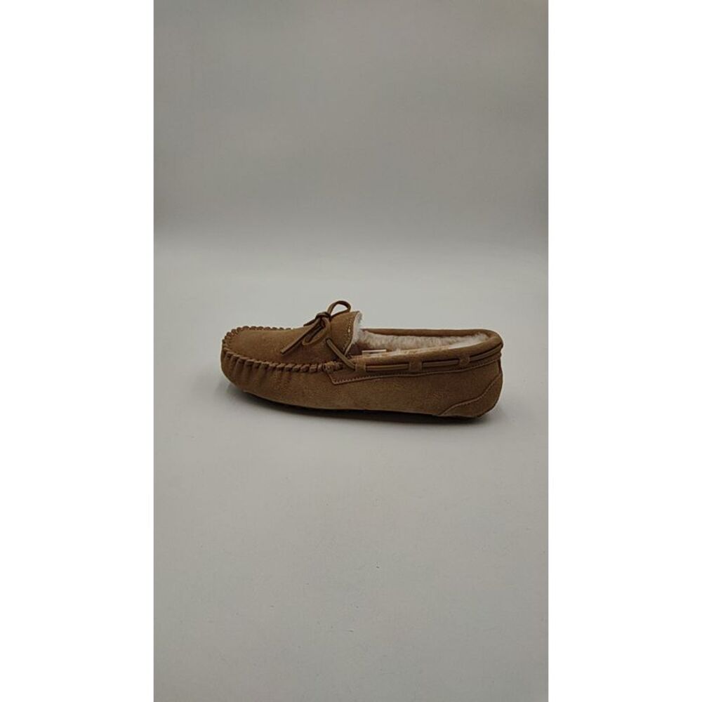 Quince Women Australian Shearling Moccasin Slipper Tan Shoes 9
